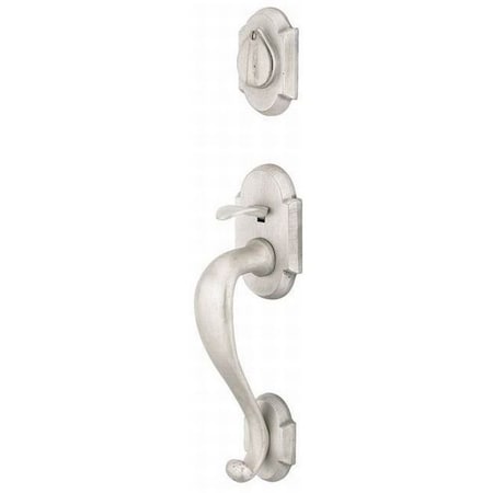Emtek Tumbled White Bronze Handleset 452211CDTWBRH 452211CDTWBRH